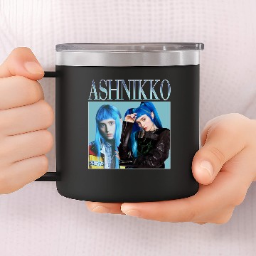 Discover Ashnikko 14oz Stainless Steel Tumblers American Singer Pop Hip Hop Vintage 14oz Stainless Steel Tumblers