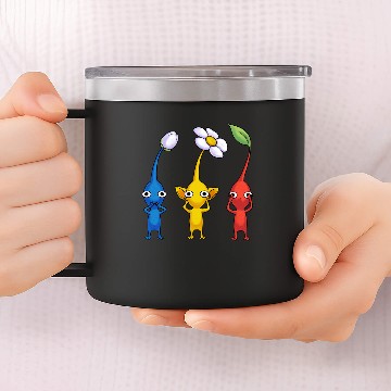 Discover Three wise pikmin - Gamer - 14oz Stainless Steel Tumblers