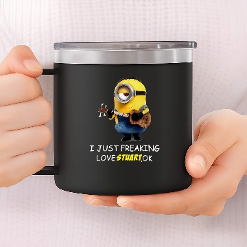 Discover I Just Freaking Love Stuart Minion 14oz Stainless Steel Tumblers