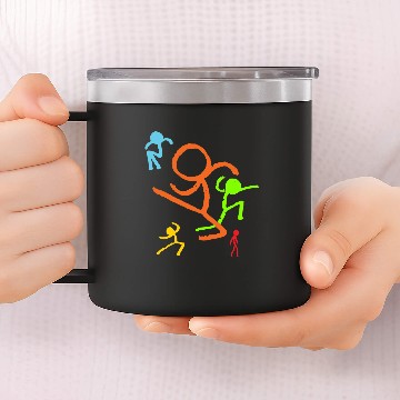Discover Logo Alan Animations Becker Five 14oz Stainless Steel Tumblers