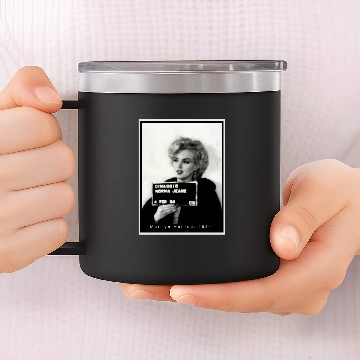 Discover Marilyn Monroe Mugshot 14oz Stainless Steel Tumblers