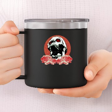 Discover Skull & Roses 14oz Stainless Steel Tumblers