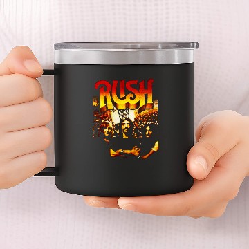 Discover Rush Band Best Music Rock Progresif Classic 14oz Stainless Steel Tumblers
