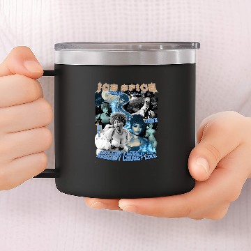 Discover Ice Spice World Munch Bootleg Black 14oz Stainless Steel Tumblers