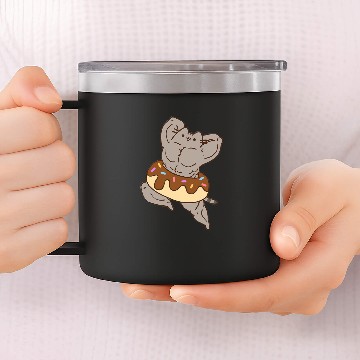 Discover muscle Pusheen 14oz Stainless Steel Tumblers