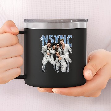 Discover NSYNC Silver Suit Boy Band 14oz Stainless Steel Tumblers