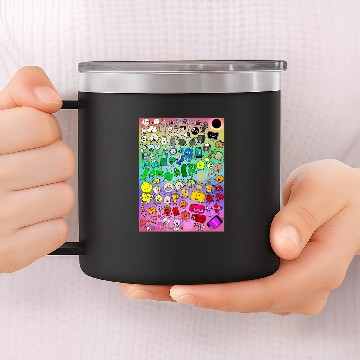 Discover BFDI Inanimate Insanity All Characters 14oz Stainless Steel Tumblers