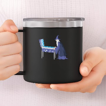 Discover Pinball Wizard 14oz Stainless Steel Tumblers