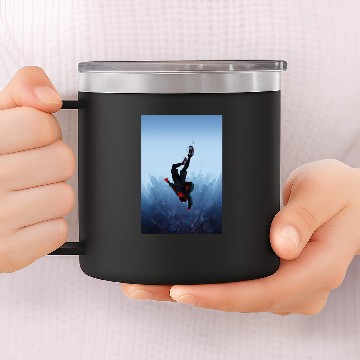 Discover Miles Morales jump 14oz Stainless Steel Tumblers