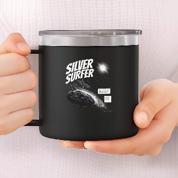 Discover Silver Surfer Vintage 14oz Stainless Steel Tumblers, Silver Surfer 14oz Stainless Steel Tumblers