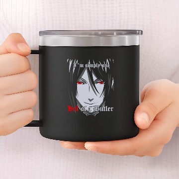 Discover Black Butler 14oz Stainless Steel Tumblers