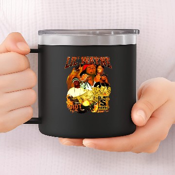 Discover Lil Wayne Vintage Rapper 14oz Stainless Steel Tumblers