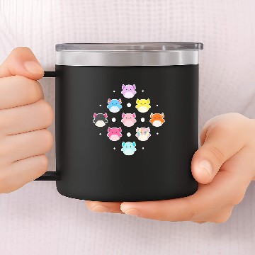 Discover Squishmallows Axolotl Party 14oz Stainless Steel Tumblers