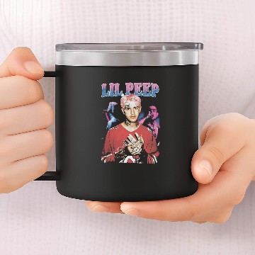 Discover Lil Peep Homage 14oz Stainless Steel Tumblers