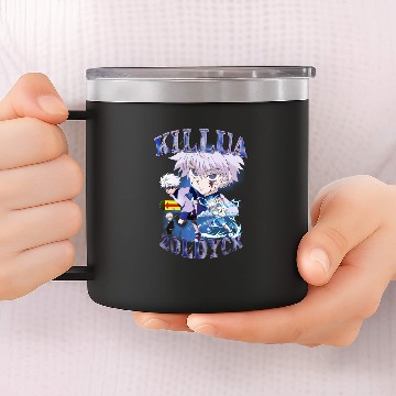 Discover Zoldyck Killua Anime Vintage Style 14oz Stainless Steel Tumblers!