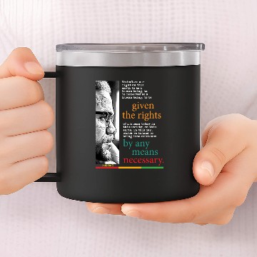 Discover Malcolm X Nation - Malcolm X - 14oz Stainless Steel Tumblers