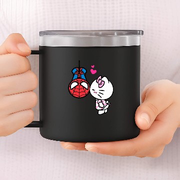 Discover Hello Kitty and Spider-Man Lovers 14oz Stainless Steel Tumblers