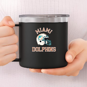 Discover Miami dolphins 1980s 14oz Stainless Steel Tumblers