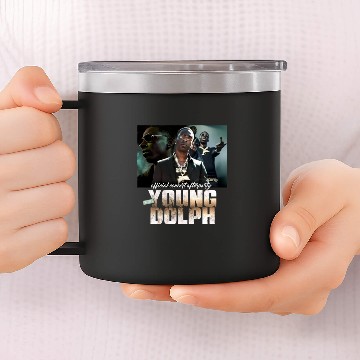 Discover RIP Young Dolph 14oz Stainless Steel Tumblers