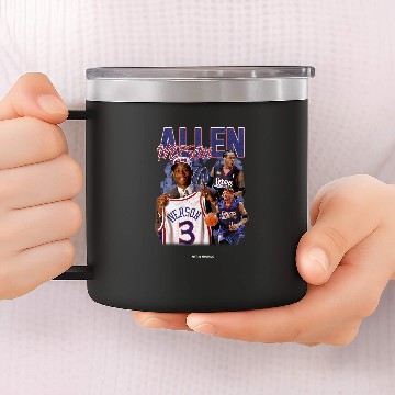 Discover Allen Iverson 14oz Stainless Steel Tumblers, Allen Iverson Graphic 14oz Stainless Steel Tumblers
