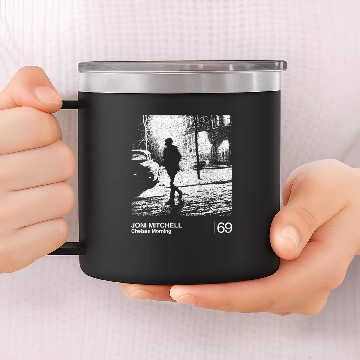 Discover Joni Mitchell / Minimalist Graphic Artwork Design - Joni Mitchell - 14oz Stainless Steel Tumblers
