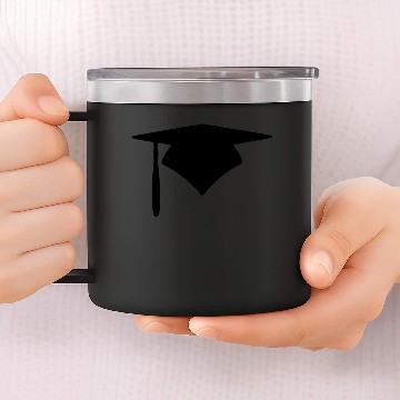 Discover Grad Cap 14oz Stainless Steel Tumblers