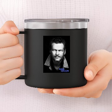 Discover Blake Shelton Portrait 14oz Stainless Steel Tumblers
