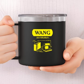 Discover Wang Computers - Yellow 14oz Stainless Steel Tumblers