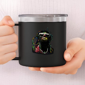 Discover Lil Wayne Color Face 14oz Stainless Steel Tumblers