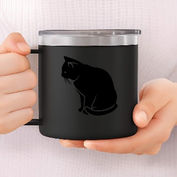 Discover Black Cat 14oz Stainless Steel Tumblers