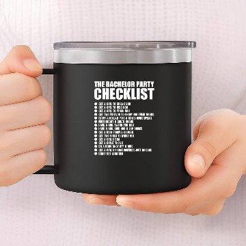 Discover Bachelor Party Checklist Groomsmen 14oz Stainless Steel Tumblers