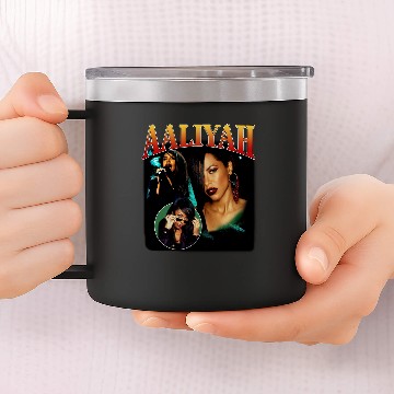 Discover Aaliyah Vintage 14oz Stainless Steel Tumblers