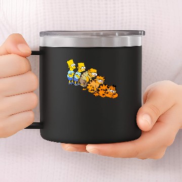 Discover Bart to Garfield Essential 14oz Stainless Steel Tumblers