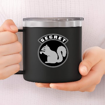 Discover Secret Squirrel Military Intelligence Usaf Patch 14oz Stainless Steel Tumblers