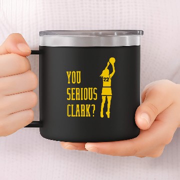Discover You Serious Caitlin Clark 14oz Stainless Steel Tumblers Basketball Player