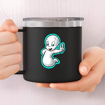 Discover Casper Vectory - Ghost - 14oz Stainless Steel Tumblers
