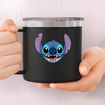 Discover Disney Lilo Stitch Experiment 626 Smiling Big Face Costume 14oz Stainless Steel Tumblers