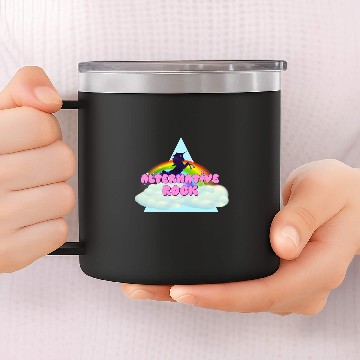 Discover Unicorns Alternative Rock Unicorns Rainbow Design 14oz Stainless Steel Tumblers