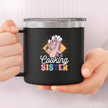 Discover Unicorns Cooking Unicorns Sister for Sibling 14oz Stainless Steel Tumblers