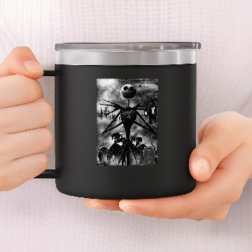 Discover Disney The Nightmare Before Christmas Jack In Graveyard Zip 14oz Stainless Steel Tumblers