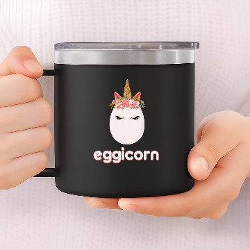 Discover Unicorns Happy Easter Egg Hunt Eggicorn Mythical Beast Horn 14oz Stainless Steel Tumblers