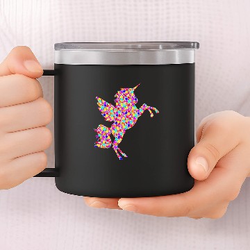 Discover Unicorns International Dot Day Colorful Dotted 14oz Stainless Steel Tumblers