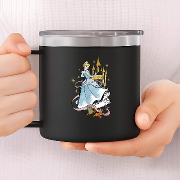 Discover Disney Princess - Cinde Collage Baseball Tees 14oz Stainless Steel Tumblers
