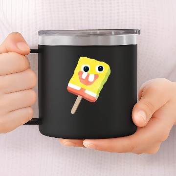 Discover Sponge Popsicle Design Sticker - Spongebob - 14oz Stainless Steel Tumblers