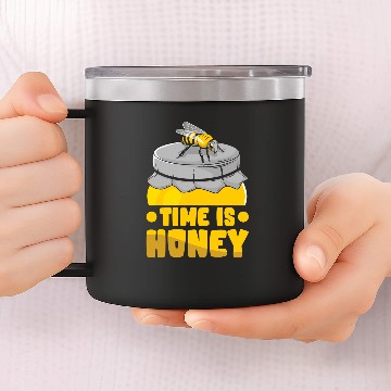 Discover Bee Beekeeping Time Is Honey Beekeeper Beekeeping Honeybee Beekeeper 14oz Stainless Steel Tumblers