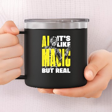 Discover Ai Its Like Magic But Real Computer Science 2 14oz Stainless Steel Tumblers