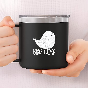 Discover Avid Birder Birdwatching Bird Nerd 1 14oz Stainless Steel Tumblers
