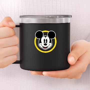 Discover Amazon Essentials Disney Smiling Mickey in Yello 14oz Stainless Steel Tumblers