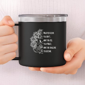 Discover Law Of Attraction Spiritual Buddha Meditation Buddhist 14oz Stainless Steel Tumblers