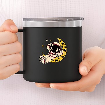 Discover Astronauts Space Planets Galaxy 2 14oz Stainless Steel Tumblers